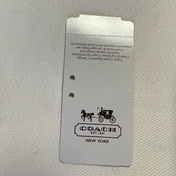 NWT COACH HANDBAG SV/Khaki/Magenta.  Shoulder strap included. - Picture 9 of 12